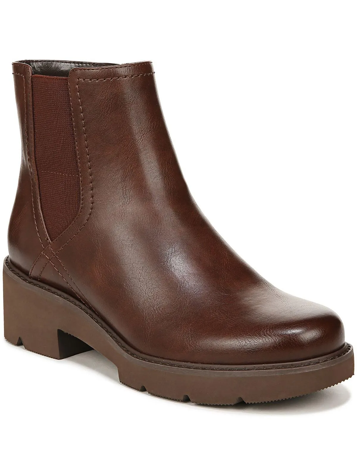 Cade Womens Faux Leather Casual Mid-Calf Boots